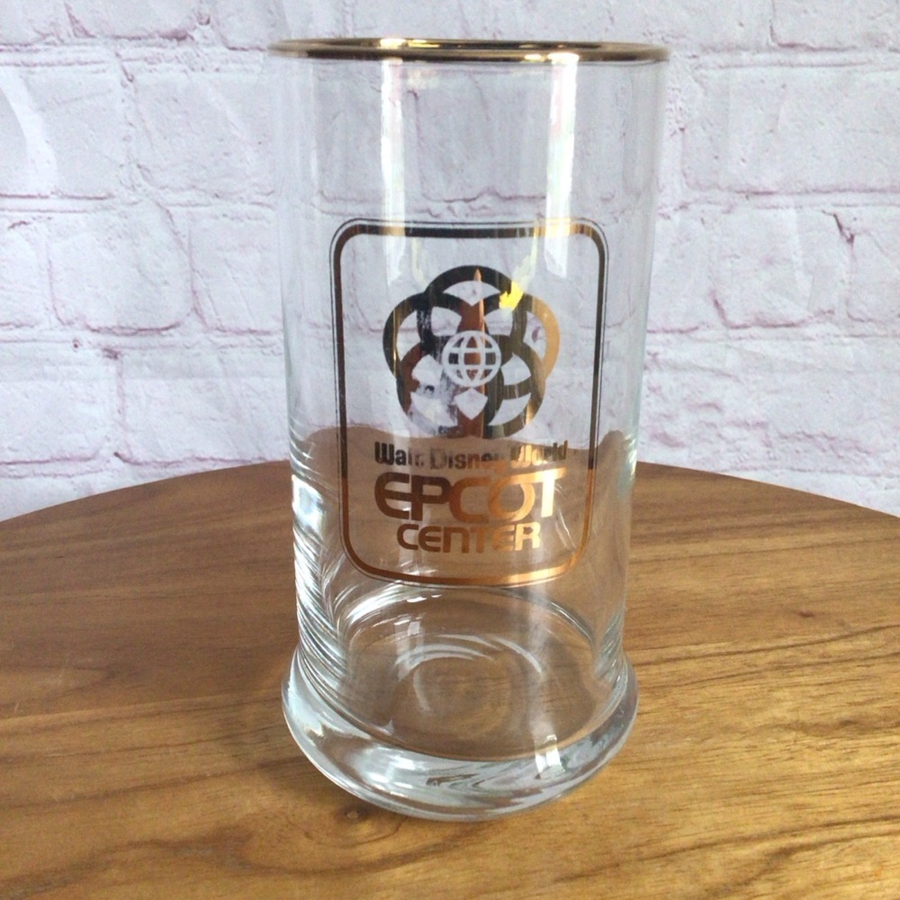 Vintage Walt Disney World Epcot Center Tumbler Glass